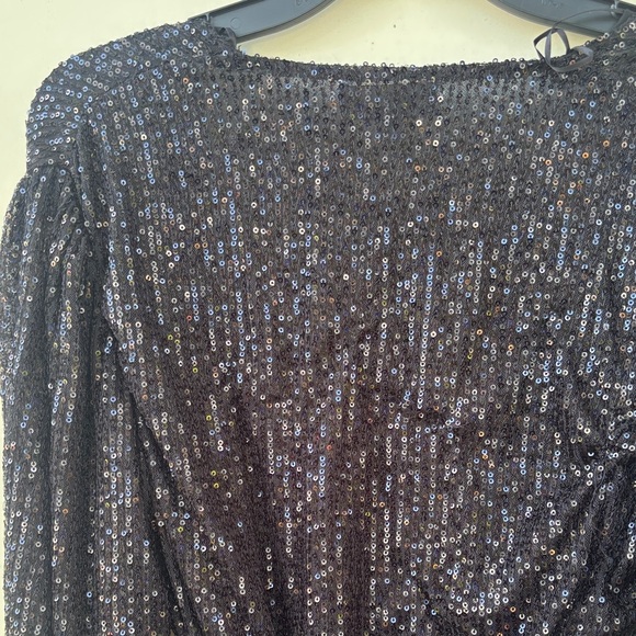 MARBLE Black Sequin Cardigan - Picture 5 of 8